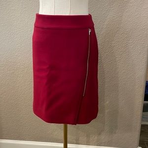 White House Black Market Faux Front Zipper Skirt